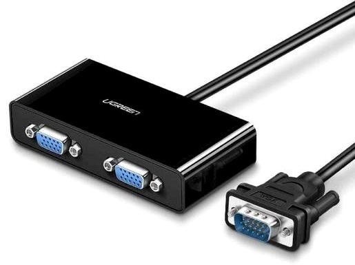 Разветвитель UGREEN 20918 SVGA/2*SVGA splitter, черный