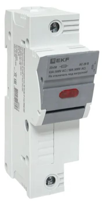 Разъединитель-предохранитель EKF df221-e DF 22х58 1Р (тип ПВЦ)