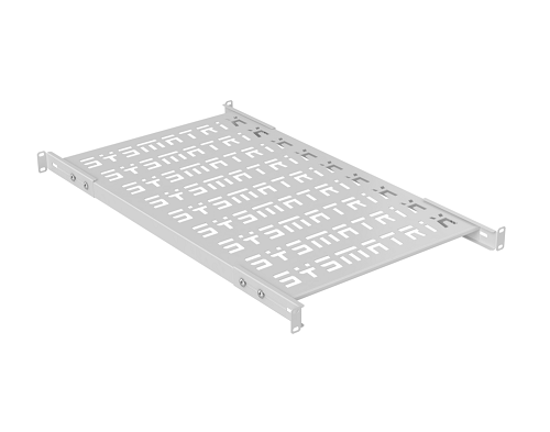 Полка стационарная SYSMATRIX SH 7004.700 SMART усиленная, перф. площадка 700 мм, унив. рег. направляющих от 620 мм до 780 мм, для напольных и настенны