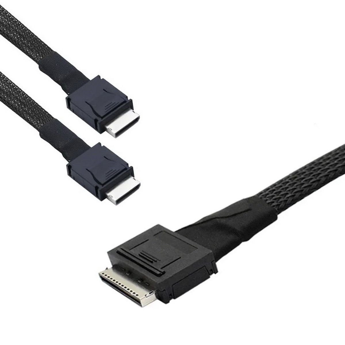 Кабель Amphenol RML80-0249/RML42-0249 OcuLink SFF8611 8i-to-2x SFF8611 4i, 80cm, OEM