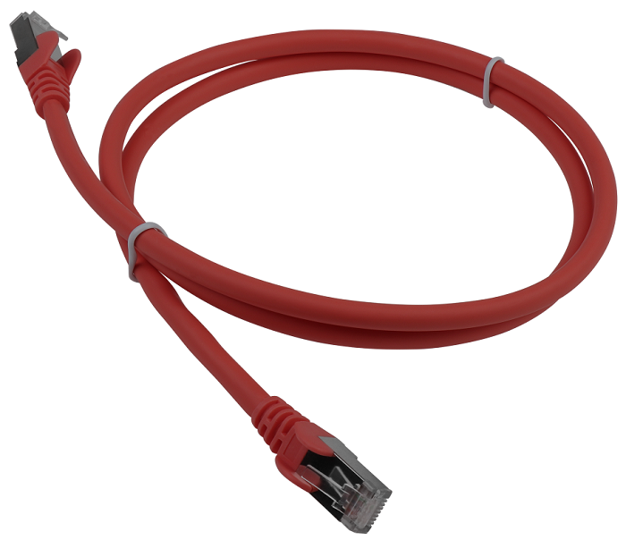 Кабель патч-корд Lanmaster LAN-PC45/S6A-2.0-RD RJ45 - RJ45, 4 пары, FTP, категория 6A, 2 м, красный, LSZH