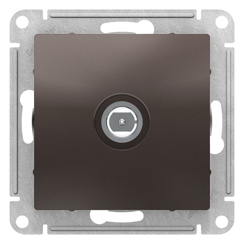 Розетка Schneider Electric ATN000693 AtlasDesign, TV антенна, коннектор, механизм, мокко