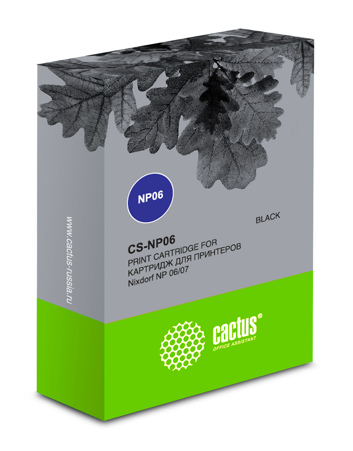 Картридж ленточный Cactus CS-NP06 черный для Nixdorf NP 6