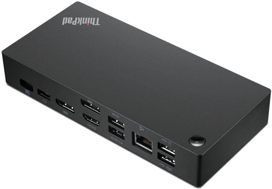  Док-станция Lenovo 40AY0090EU ThinkPad Universal USB-C Dock (2xDP 1.4, HDMI 2.0, 3xUSB 3.1, 2xUSB 2.0, USB-C, RJ-45, Combo Audio Jack 3.5mm)