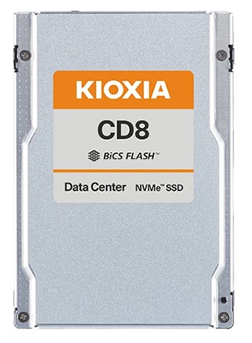 SSD Toshiba Накопитель SSD 2.5'' Toshiba (KIOXIA) KCD81RUG7T68 CD8-R, 7.68TB, PCIe 4.0 1x4 NVMe 1.4, 7100/6000MB/s, IOPS 1150K/200K, MTTF 2,5M, 1 DWPD 3D-TLC, 15m
