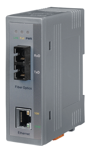  Медиа-конвертер ICP DAS NS-200AFCS-60T CR Industrial 10/100 Base-T to 100 Base-FX Media Converter; 1 (60 km) single mode, SC