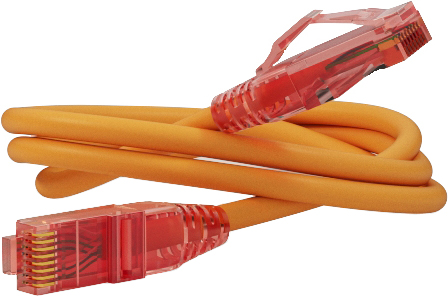   Xcom-Shop Кабель патч-корд UTP 5e кат. 2м. Hyperline PC-LPM-UTP-RJ45-RJ45-C5e-2M-LSZH-OR LSZH, 2 м, оранжевый