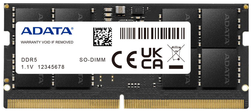 Модуль памяти SODIMM DDR5 16GB ADATA AD5S480016G-S PC5-38400 4800MHz CL40 1.1V RTL