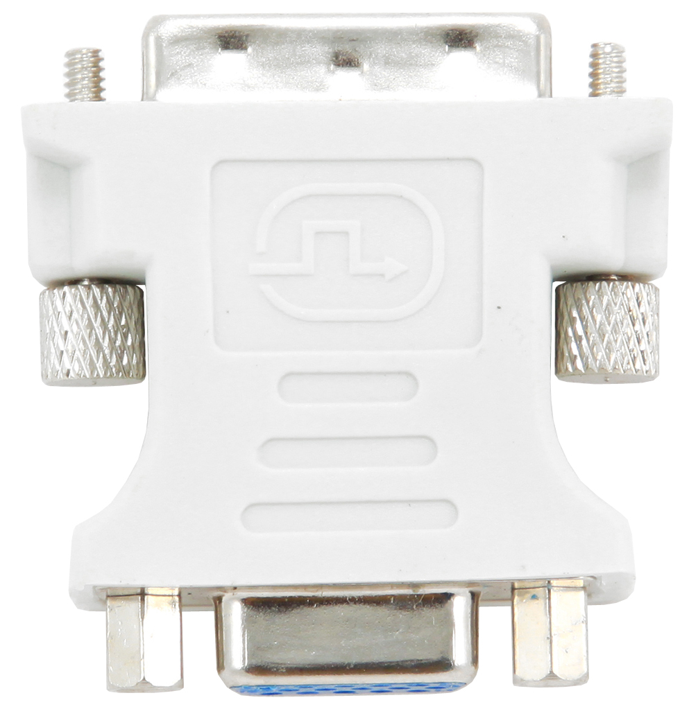 Переходник Gembird DVI-I - VGA A-DVI-VGA с разъема DVI-I 29 pin (вилка) на разъем D-sub HD15 (розетка)