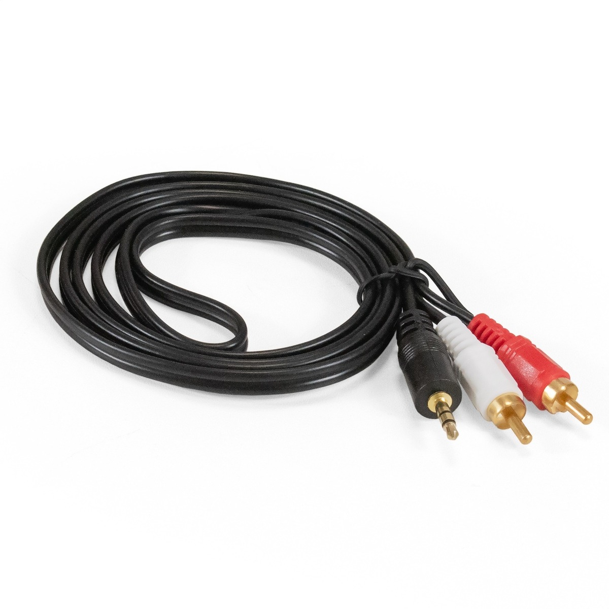Кабель аудио Exegate EX-CCA-458-1.5 EX294734RUS (3.5mm Jack M/2xRCA M, 1,5м, позолоченные контакты)
