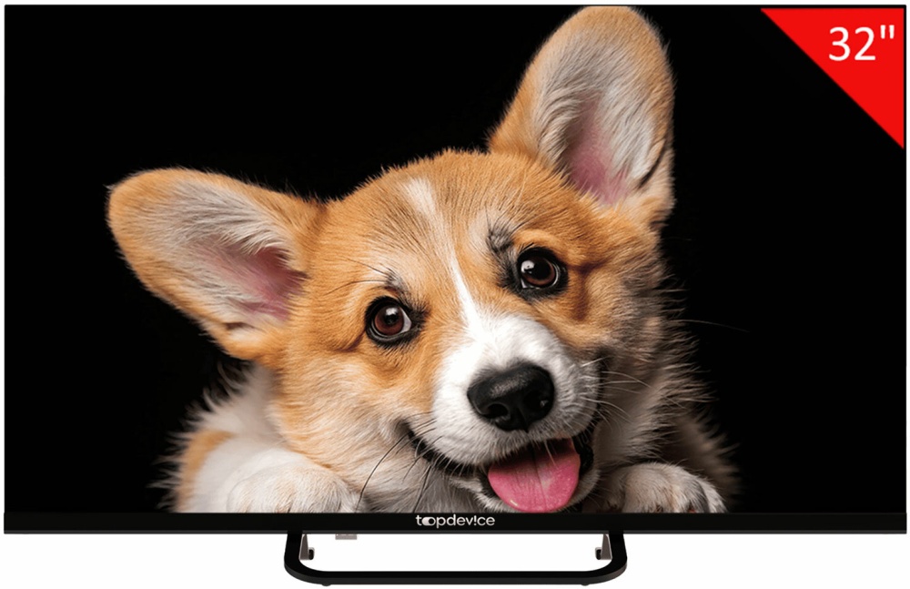 Телевизор TopDevice TDTV32CS03H_BK 32/HD/VA/Smart YaOS/1-8 Гб/BT/черный