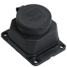 Розетка IEK PKR11-016-2-K02 кабельная наружной установки IР44 16А 2Р+E каучук ОМЕГА
