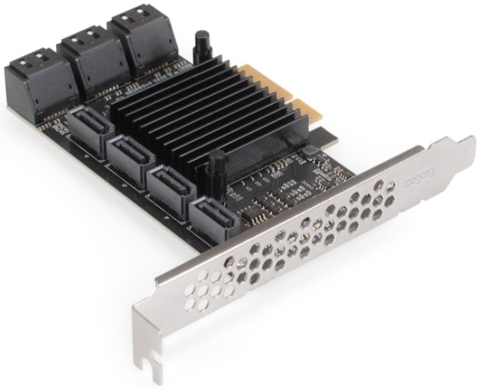 Контроллер Exegate EXE-510 EX296208RUS (PCI-E x4, SATA3 6Gb/s, 10 int, ASMedia Chipset ASM1166+JMB575)