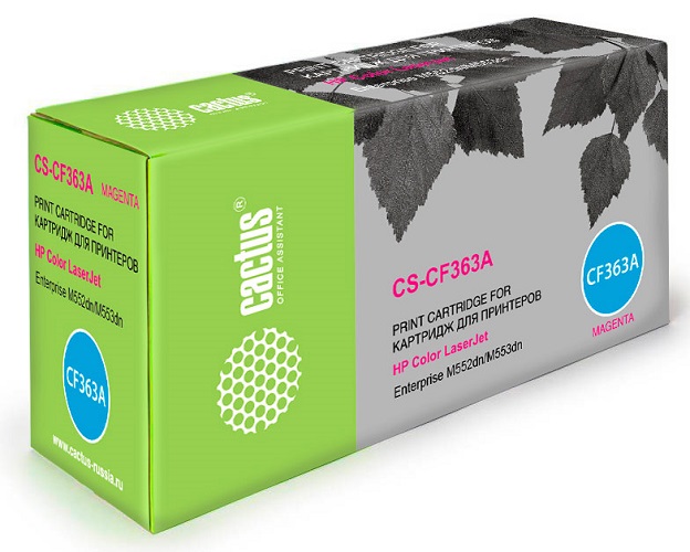 Картридж Cactus CS-CF363A  пурпурный для HP CLJ M552dn/M553dn (5000стр.)