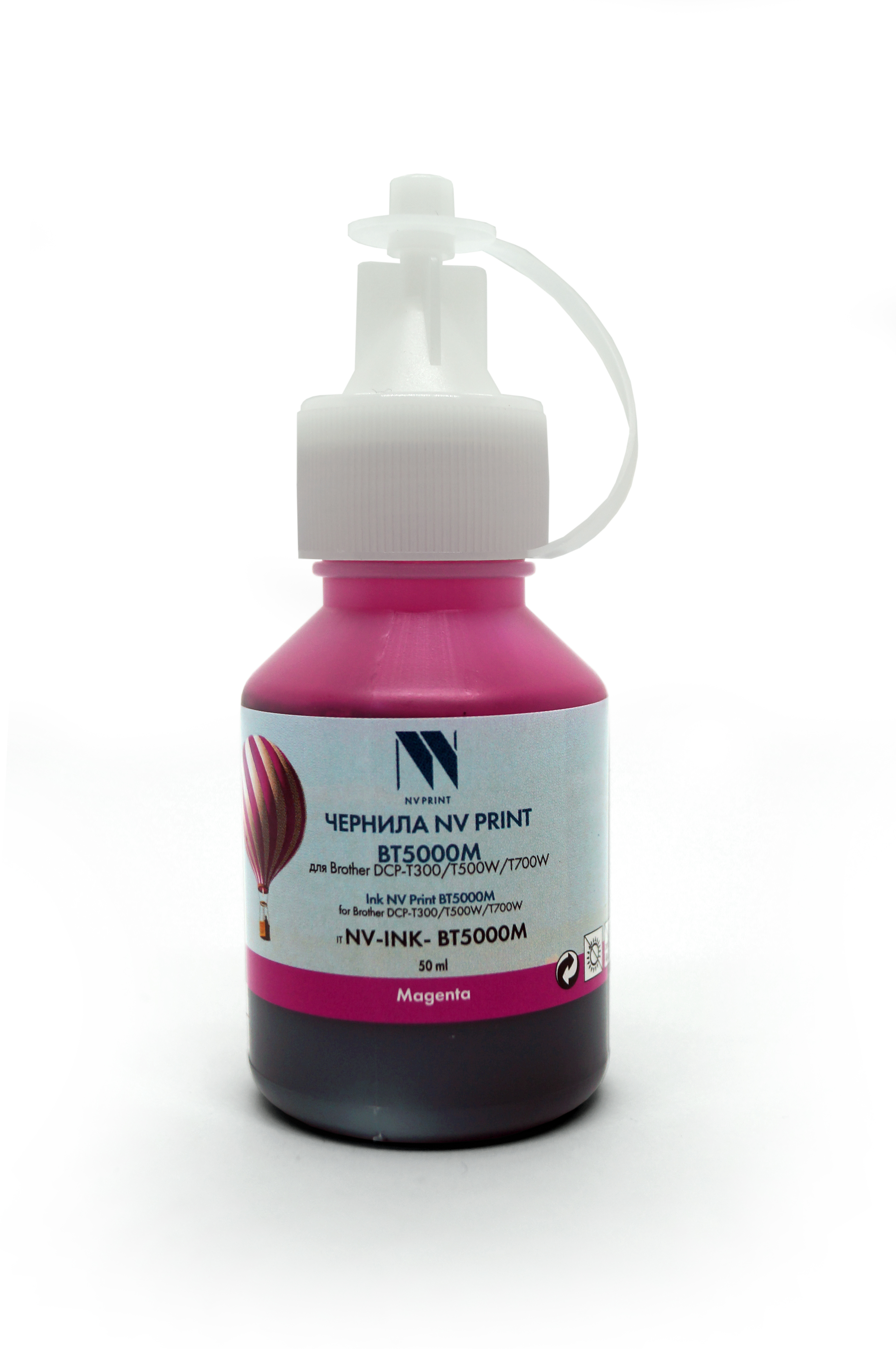 Чернила NVP NV-INK-BT5000M для Brother DCP-T300/T500W/T700W (50 мл) Magenta