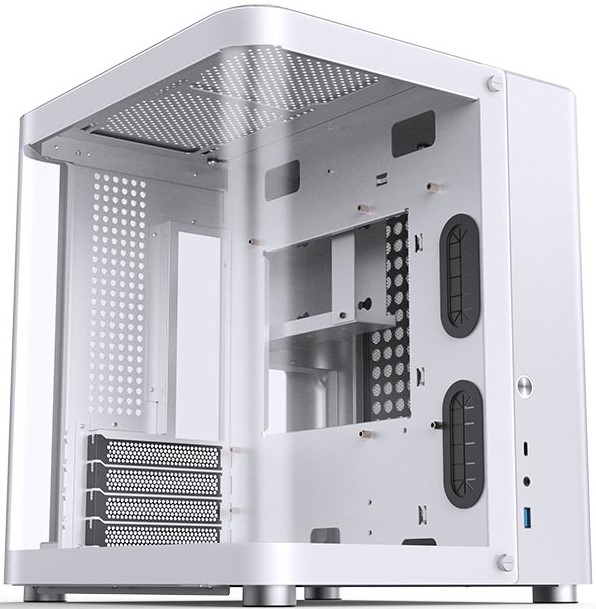 Корпус mATX JONSBO TK-1 белый, без БП, боковая панель из закаленного стекла, USB 3.2, USB Type-C