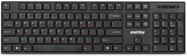   Xcom-Shop Клавиатура Wireless SmartBuy ONE 238 SBK-238AG-K USB,мультимедийная, черная (1/20)