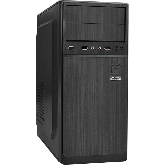 Корпус ATX Exegate XP-402U EX283739RUS miditowe, XP500, 120mm, 2*USB+1*USB3.0, Audio, black