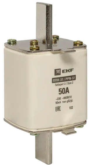 Предохранитель EKF fus-37/400/50 ППН-37 400/50А габарит 2