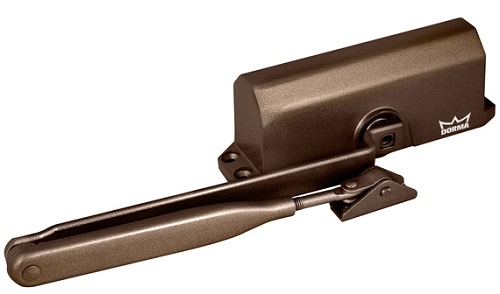 Доводчик Falcon Eye FE-B3W (бронза) на дверь весом 45-65кг. Литой алюминевый корпус, регулируемая скорость закрытия, используется незамерзающее масло.