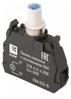 Лампа сменная c основанием EKF XB4-ESL-B XB4 синяя 24В