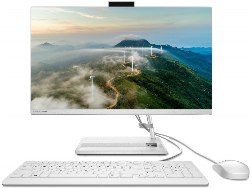 Моноблок Lenovo IdeaCentre AIO 3 24IAP7 F0GH01DMRK Pentium 8505/8GB/256GB SSD/noDVD/UHD Graphics/FHD IPS/USB kbd/USB mouse/WiFi/BT/cam/noOS/white