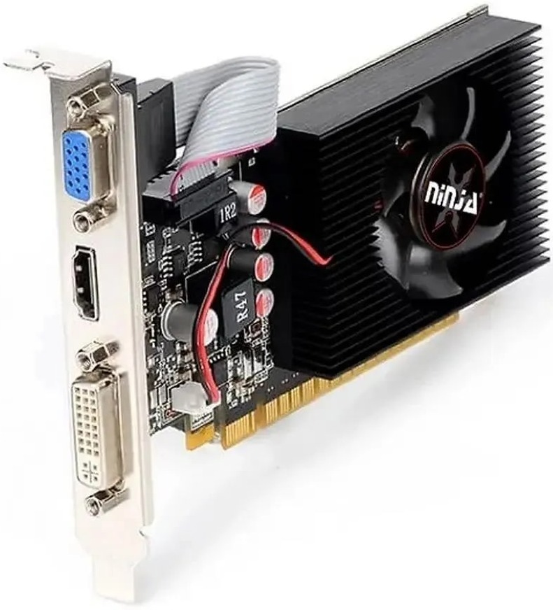 Видеокарты PCI-E Sinotex  Xcom-Shop Видеокарта PCI-E Sinotex Radeon R5 220 Ninja (AKR522013F) 1GB GDDR3 64bit 40nm 650/800MHz VGA DVI HDMI