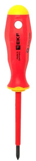 Отвертка EKF ph-fl-1-80-pro-in Professional PH-FL1х80 мм VDE 1000В