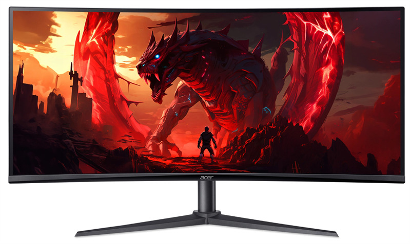 Монитор 34 Acer Nitro XZ342CUV3bmiiphx UM.CX2EE.305 черный, VA, 21:9, 3440x1440, 180Hz, 1ms, 400cd, 1500R, FreeSync Premium, 2*HDMI, DP, 2Wx2, audio