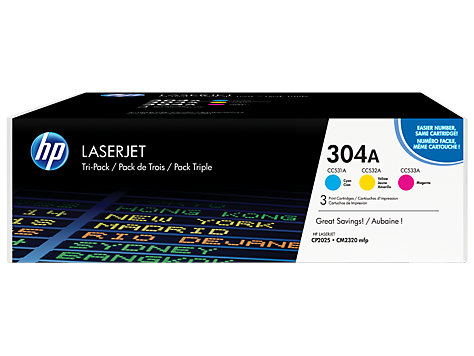 Набор картриджей HP 304A CF372AM для CLJ CM2320/CP2025 (2800 стр) CYM Tri-Pack