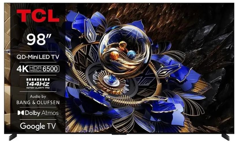 Телевизор TCL 98X11K QLED 98 черный 4K Ultra HD 144Hz MEMC DVB-T DVB-T2 DVB-C DVB-S DVB-S2 USB WiFi Smart TV