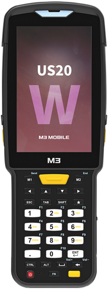 Терминал сбора данных M3 Mobile S20W0C-QLCWRE-HF WVGA, 802.11 a/b/g/n/ac, SE4850 2D LR Imager Scanner, Rear Camera, BT, GPS, NFC(HF), 4G/64G, 30-Key A
