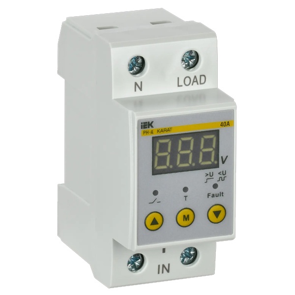 Реле напряжения IEK IVR21-1-40 РН-д однофазное 36мм 40А