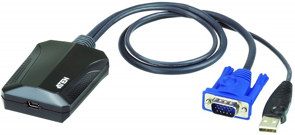 Конвертеры  Xcom-Shop Адаптер Aten CV211CP-AT USB, консоли на базе ноутбука, комплект