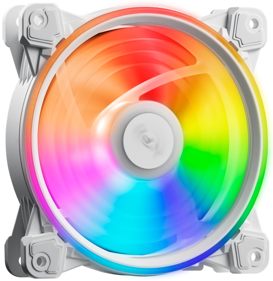 Вентилятор для корпуса ADATA XPG HURRICANE 120 ARGB 120*120*25mm, 600-2000rpm, 61.5CFM, 18,17dBa, 4-pin PWM, белый