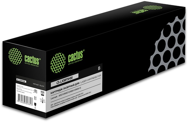 Картридж Cactus CS-LX50F5H00 лазерный черный (5000стр.) для Lexmark MS310/MS312/MS410/MS415