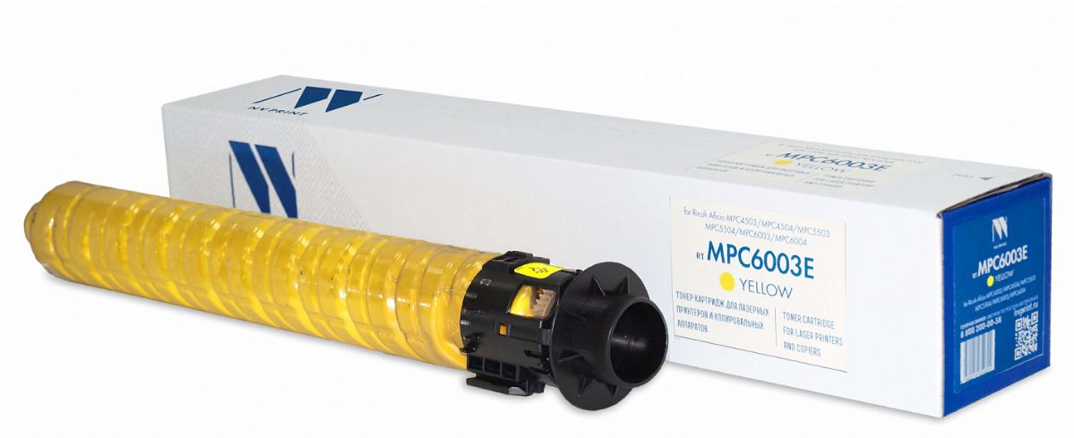   Xcom-Shop Картридж NVP NV-MPC6003EY для Ricoh Aficio-MPC4503/MPC4504/MPC5503/MPC5504/MPC6003/MPC6004 (22500k), yellow