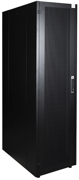 Шкаф напольный 19, 42U Datarex DR-721531 телекоммуникационный 600х1000, передняя дверь перфорация, задняя стенка перфорированная, черный