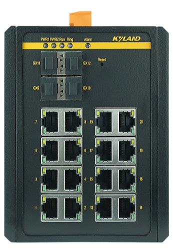 Коммутатор управляемый Kyland SICOM3000A 300071639 4 100/1000Base-X SFP ports, 16 10/100/1000Base-T(X) RJ45 ports, Console Port RS232 RJ45, 100-240VAC