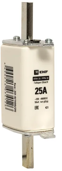 Предохранитель EKF fus-33-0/160/25 ППН-33 160/25А габарит 0