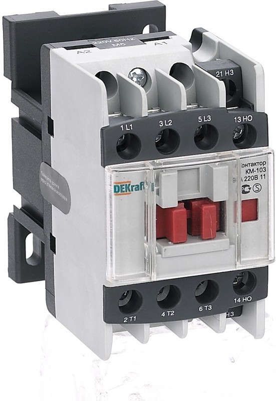 Контактор DEKraft 22103DEK 9А 220В АС3 1НО+1НЗ КМ-103