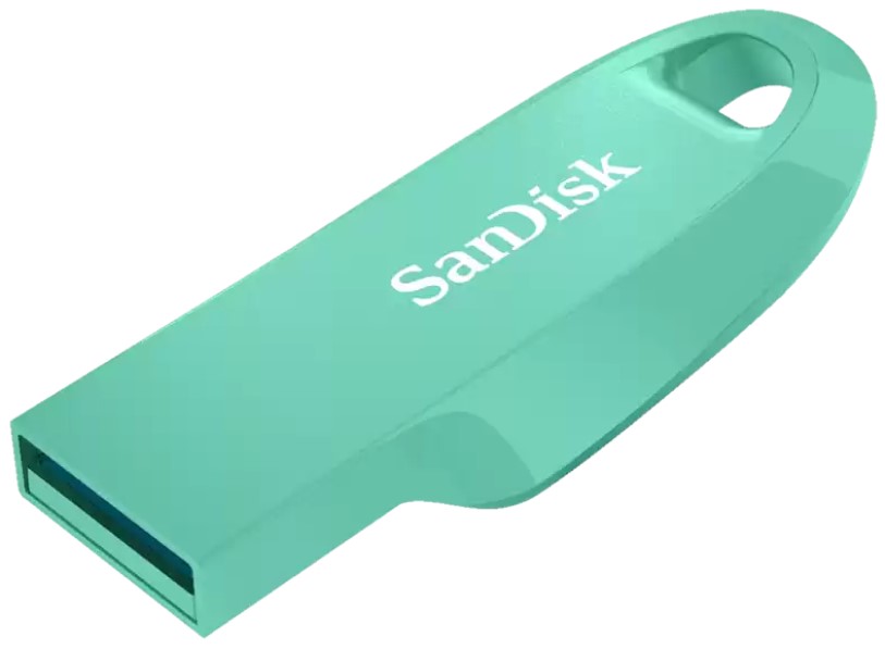 Накопитель USB 3.2 128GB SanDisk CZ550 Ultra Curve зеленый