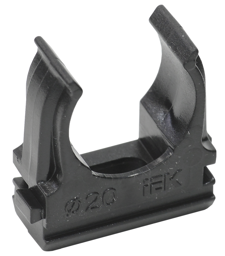 Держатель IEK CTA10D-CF20-K02-100 с защёлкой CF20 черный