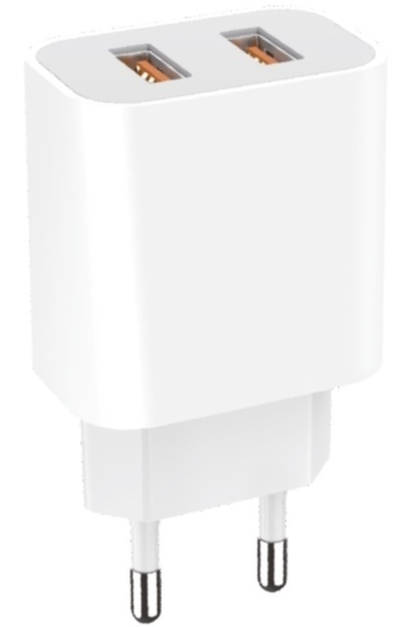 Зарядное устройство сетевое GoPower 00-00018570 GP2U 2USB 2.4A 12W белый