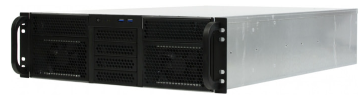 Корпус серверный 3U Procase RE306-D2H10-E-55 2x5.25+10HDD,черный,без блока питания(PS/2,mini-redundant,2U-redundant),глубина 550мм,MB EATX 12x13,4sl