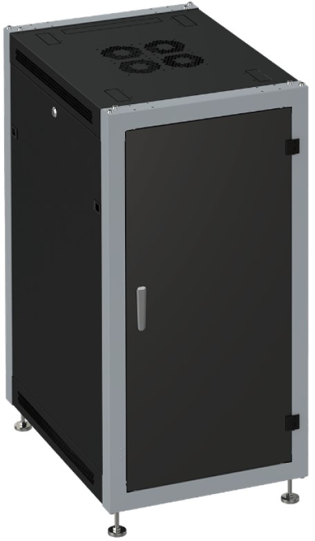 Шкаф напольный 19, 33U SYSMATRIX SL 6633.922 600x600x1600mm (ШхГхВ) передняя дверь сплошная металлическая, задняя дверь сплошная металлическая, повор
