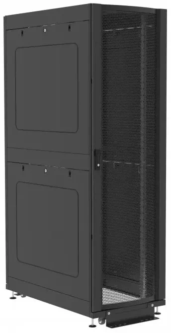   Xcom-Shop Шкаф напольный 19, 42U Filum FL-DC-426107P2P2M-BK DATA CENTRE (ШxГxВ) 600x1070x1227 мм, двери: перфорированная/распашная перфорированная, цвет черный