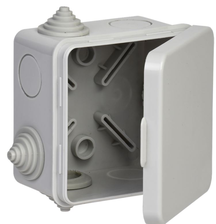 Коробка распределительная IEK UKO31-080-080-050-K03-54 КМ41238 80х80х50мм о/к IP54 7 вв. серая