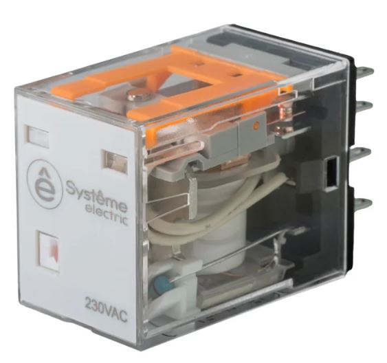 Коммутационное реле  Xcom-Shop Реле Systeme Electric SXM2LB2P7 5A 2CO 230VAC LED