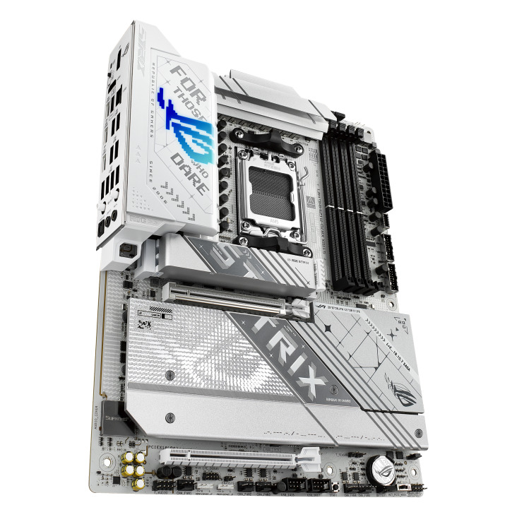 Материнская плата ATX ASUS ROG STRIX X870-A GAMING WIFI (AM5, AMD X870, 4*DDR5 (8000), 2*SATA 6G RAID, 4*M.2, 3*PCIE, 2.5Glan, WiFi, 9*USB 3.2, 2*USB4